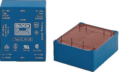 Produktbild Block Transformator FL PCB 30VA 2x15V