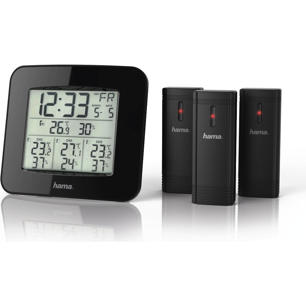 Hama EWS-Trio, Wetterstation, Schwarz