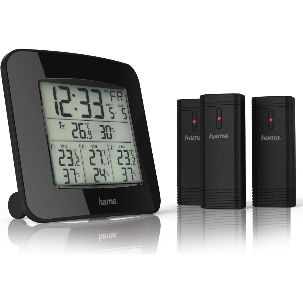 Thumbnail - Hama EWS-Trio, Wetterstation, Schwarz