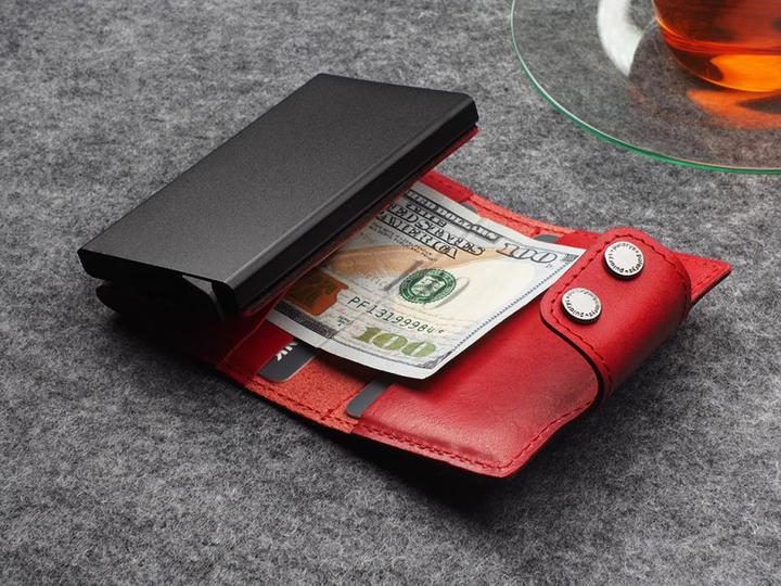 Actual product image Pularys Wallet DOPPIO credit card holder