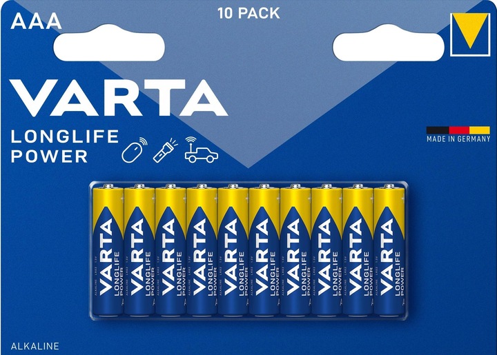 Varta potenza a lunga durata (10 pz., AAA, 1240 mAh)