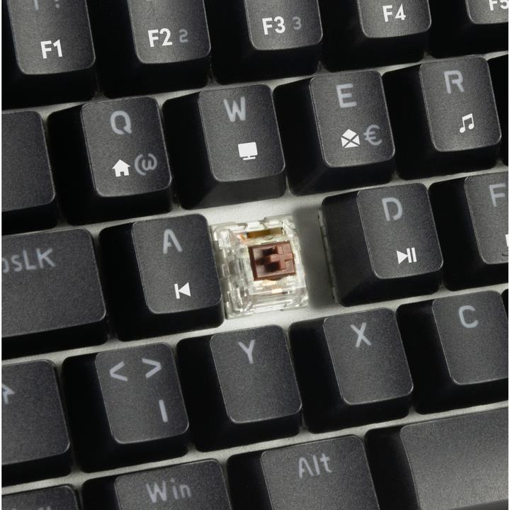 Produktbild Speedlink ATMOS RGB Rainbow Mechanical 60% Gaming Keyboard with brown switches, black - DE layout (DE, Kabelgebunden, Kabellos)