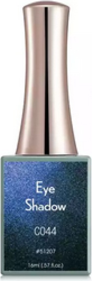 Actual product image Canni Gellack Eye Shadow C044 UV/LED (Deep blue glitter, Gel-Effect Nail Polish)