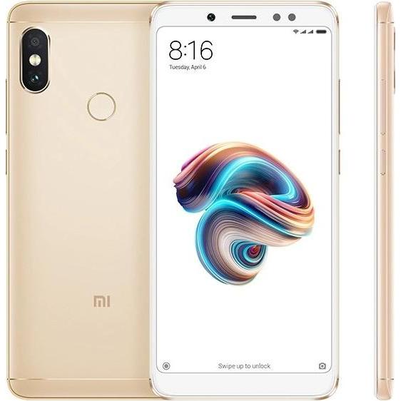 Xiaomi Redmi Note 5 (64 GB, Gold, 6", Hybrid Dual SIM, 12 Mpx, 4G), Smartphone, Weiss, Gold