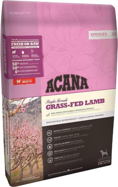Immagine prodotto Acana Singoli di cane agnello alimentato a erba 2Kg (Adulto, 1 pz., 2000 g)