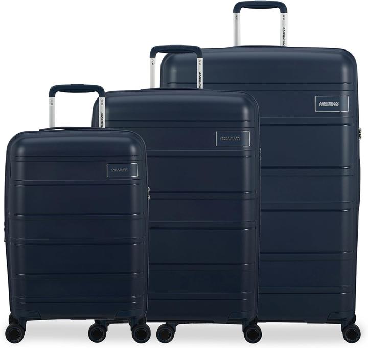 Produktbild American Tourister Set mit 3 Koffern, verstellbare Trekstang und robuste Ausführung