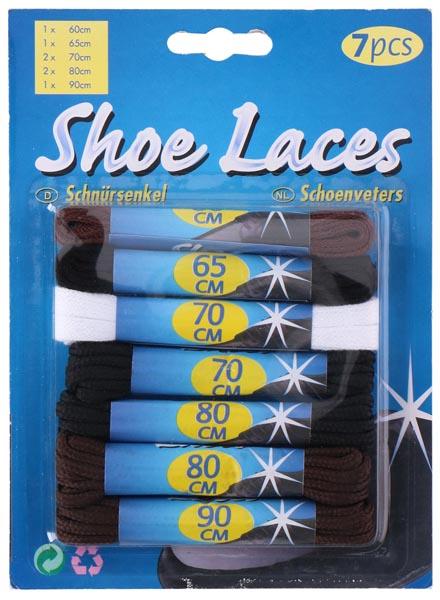 Immagine prodotto Lifetime Shoe laces 7pairs (60 cm)
