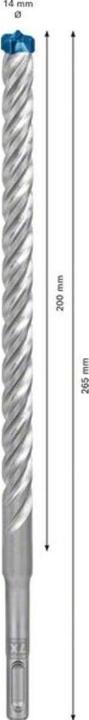 Image du produit Bosch Professional Zubehör Forets marteaux Expert SDS plus-7X, 14 x 200 x 265 mm, 10 pcs. (14 millimètres)