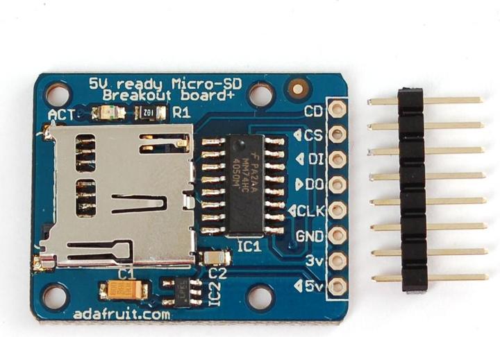 Immagine prodotto Adafruit Scheda breakout MicroSD+ (Attraccare)