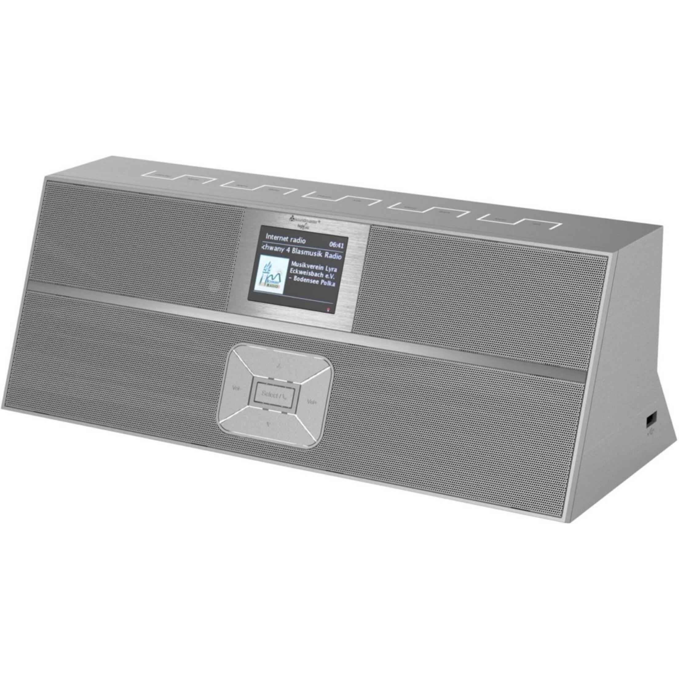 Soundmaster IR3300SI Internetradio (DAB+, Internetradio, UKW, Bluetooth, WLAN), Radio, Silber