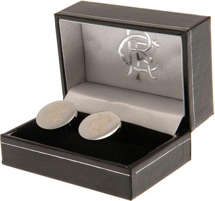 Immagine prodotto Rangers FC Set di Gemelli Stemma Acciaio Inossidabile Rotonda (100% materiale sintetico)