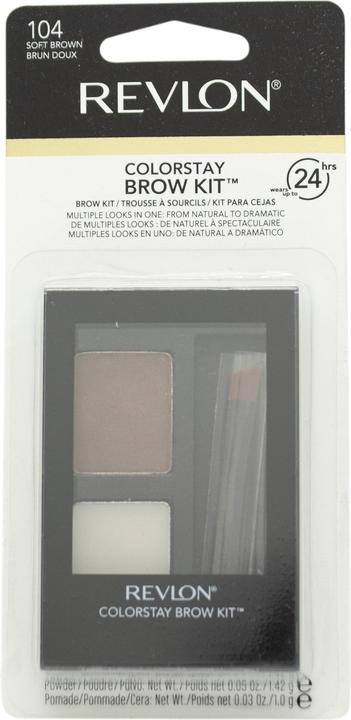 Actual product image Revlon Colorstay Eyebrow Kit with Longwearing Brow Powder (104 Soft Brown)