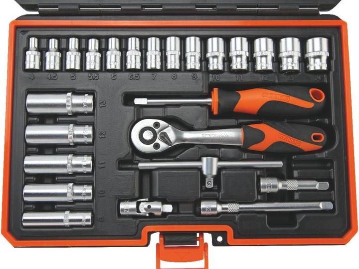Actual product image Kendo Socket spanner set 1/4" 25-piece (14 mm)