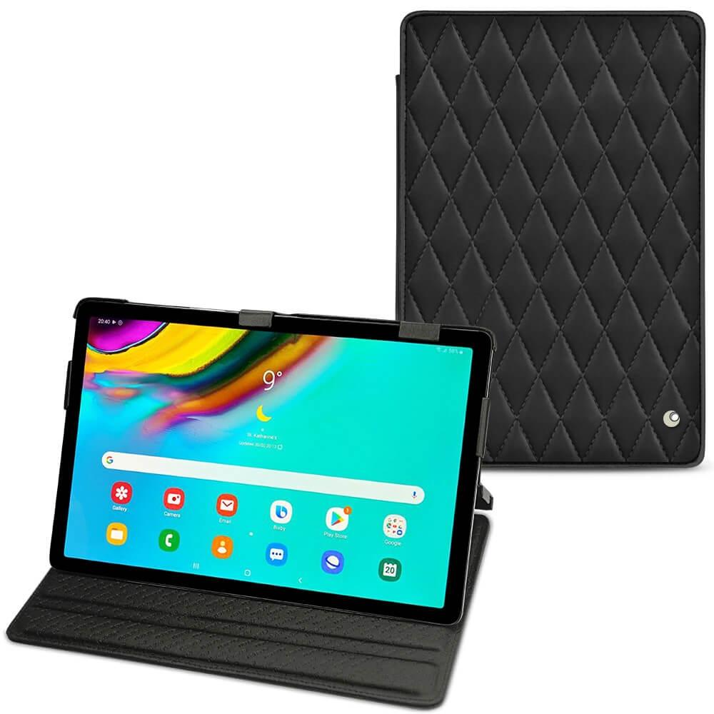 Noreve Lederschutzhülle horizontal (Galaxy Tab S5e), Tablet Hülle, Schwarz