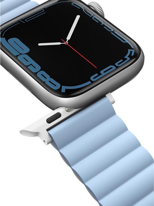 Produktbild Uniq pasek Revix Apple Watch Series 1/2/3/4/5/6/7/8/SE/SE2 38/40/41mm. Reversible Magnetic biały-nie (41 mm, 38 mm, 40 mm, Silikon, Edelstahl)