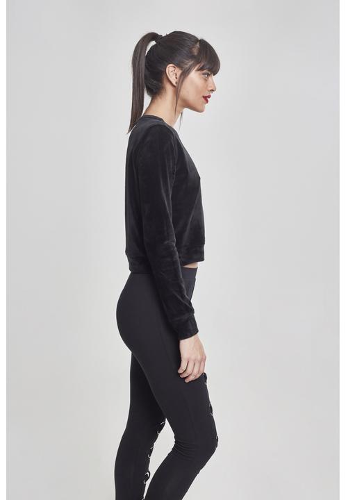 Produktbild Urban Classics Ladies Short Velvet Crew (S)