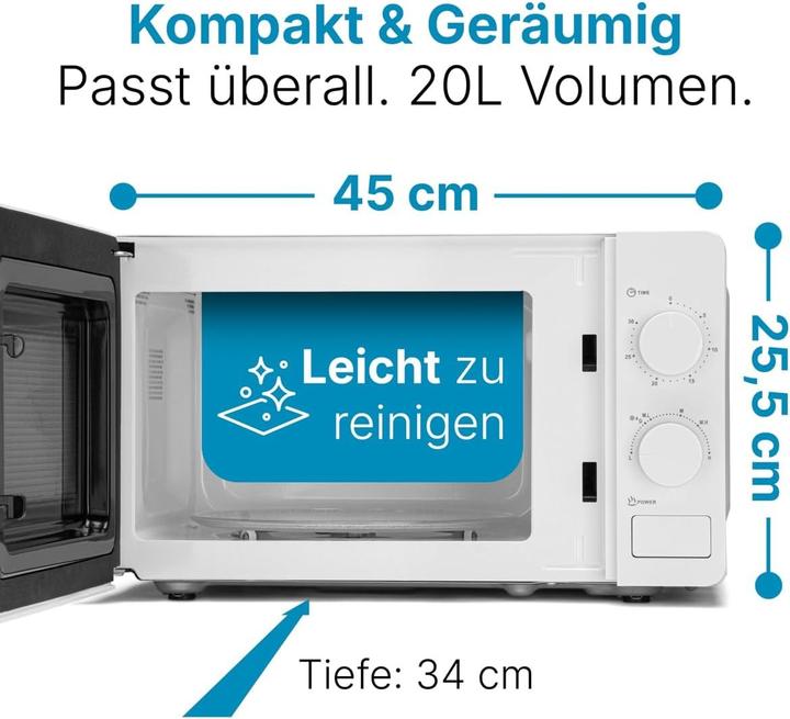 Produktbild Clatronic Mikrowelle MW 791 white (20 l)