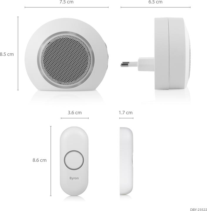 Actual product image Byron Radio Doorbell Radio Doorbell Set (Wireless)