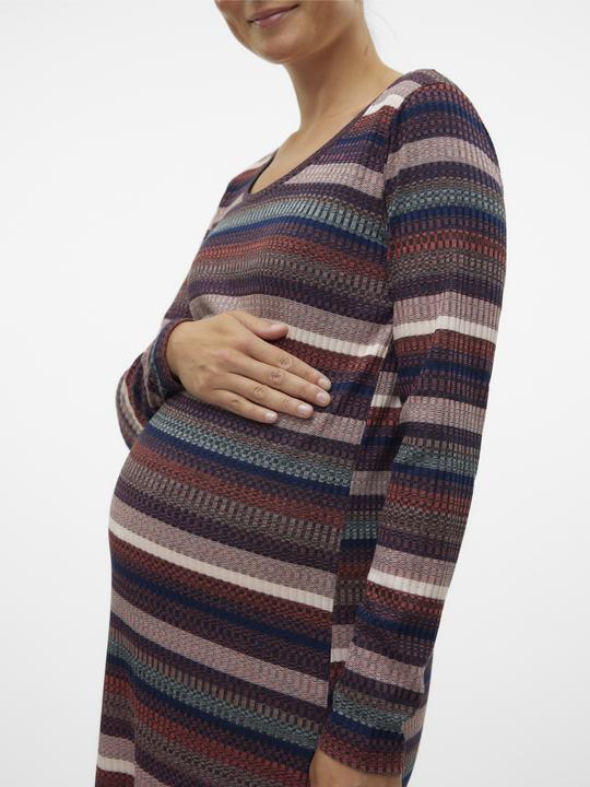 Immagine prodotto Mamalicious Abito midi con scollo rotondo dalla vestibilità regolare (M)