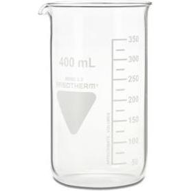 Rs Pro, Laborbedarf, Borosilikat Glas Messbecher mit Skala, Ø 70mm / 400ml