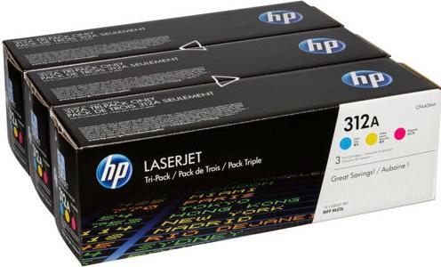 Actual product image HP 312a (C, M, Y)