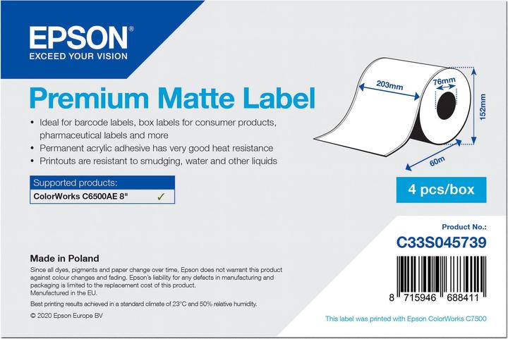 Epson Premium Glatt matt (20.30 cm)