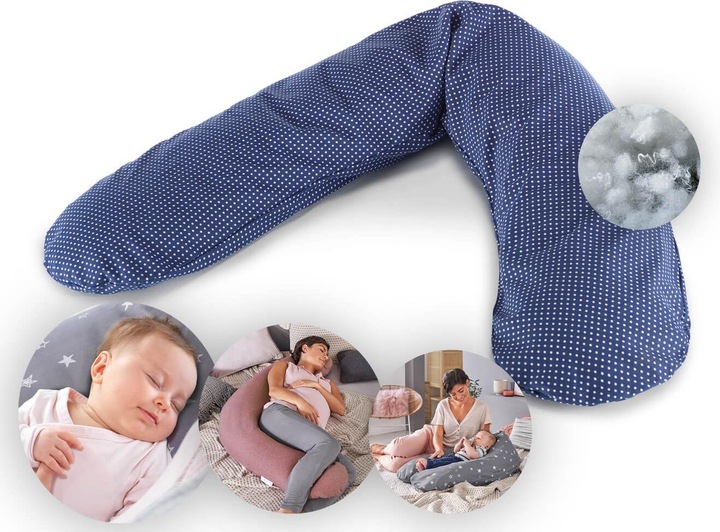 Produktbild Theraline Stillkissen "Das Original" mit Polyester Hohlfaser Füllung inkl. Bezug 190 cm (190 cm)