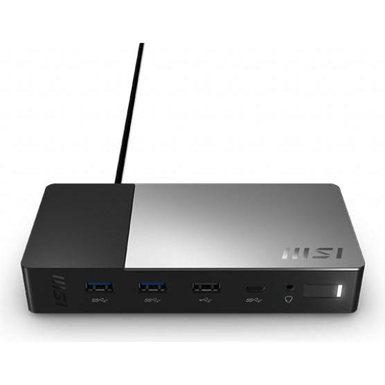 Thumbnail - MSI USB-C Docking Station II w/ 1 yea (USB-C, 9 Ports), Dockingstation + USB Hub, Schwarz