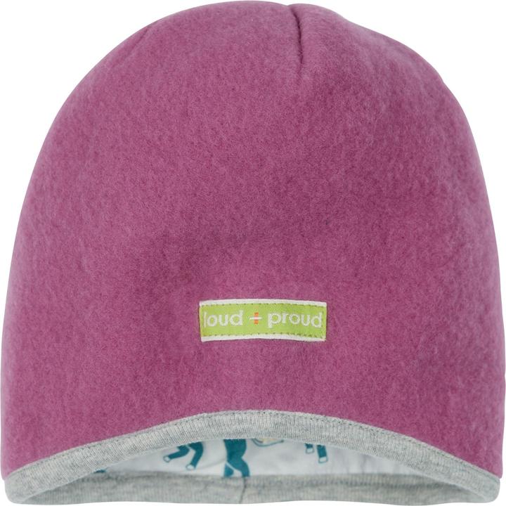Actual product image loud + proud Beanie Wool Fleece Grape (62/68)