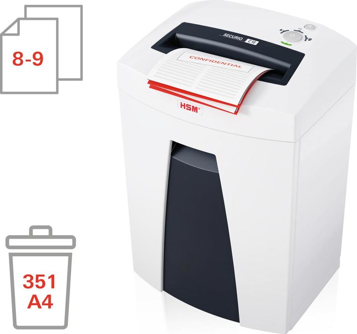 Image du produit HSM Destructeur de documents SECURIO 1913121 C18 3,9x30mm (Coupe de particules)