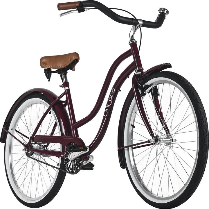 Beachcruiser Damen 26" California Rot 1 Gang RH 46 cm (46 cm)