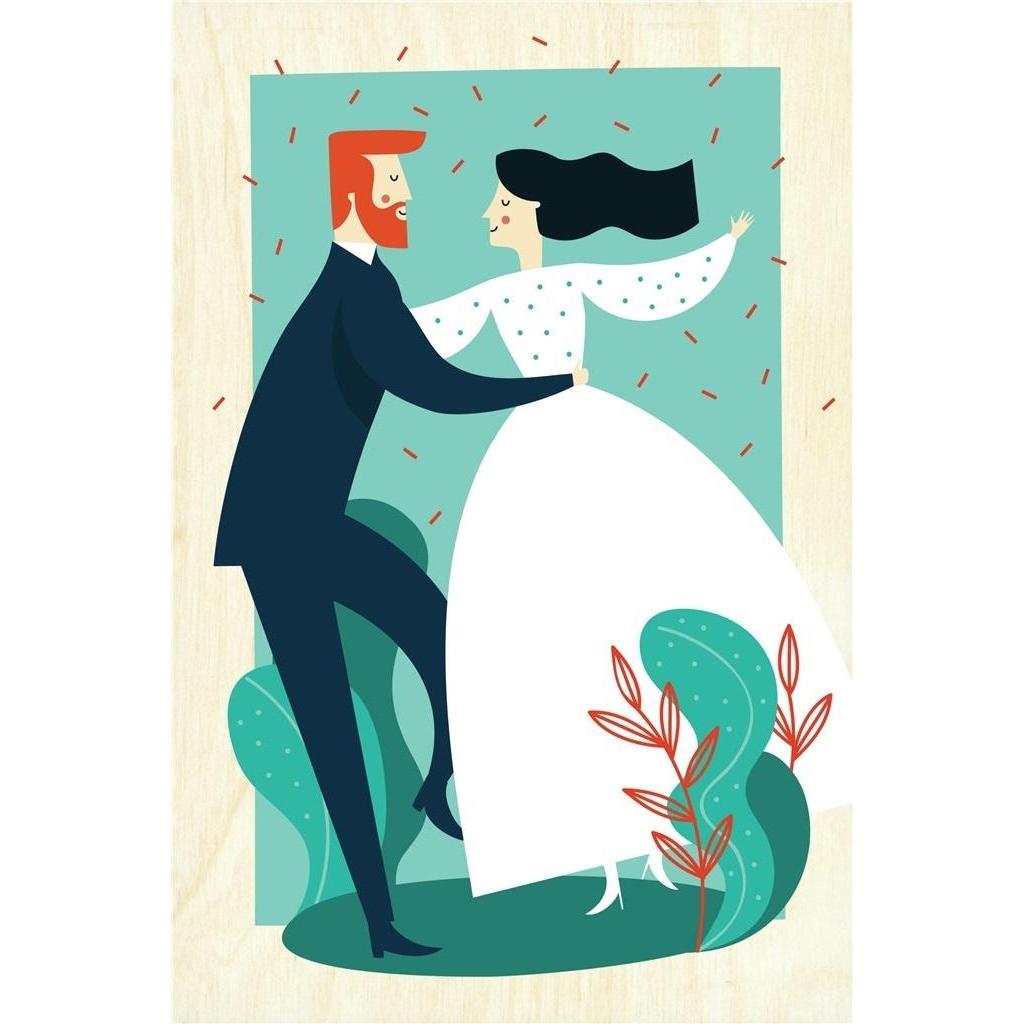 Milin Karte - Hochzeit (1 Stk.) (483972)