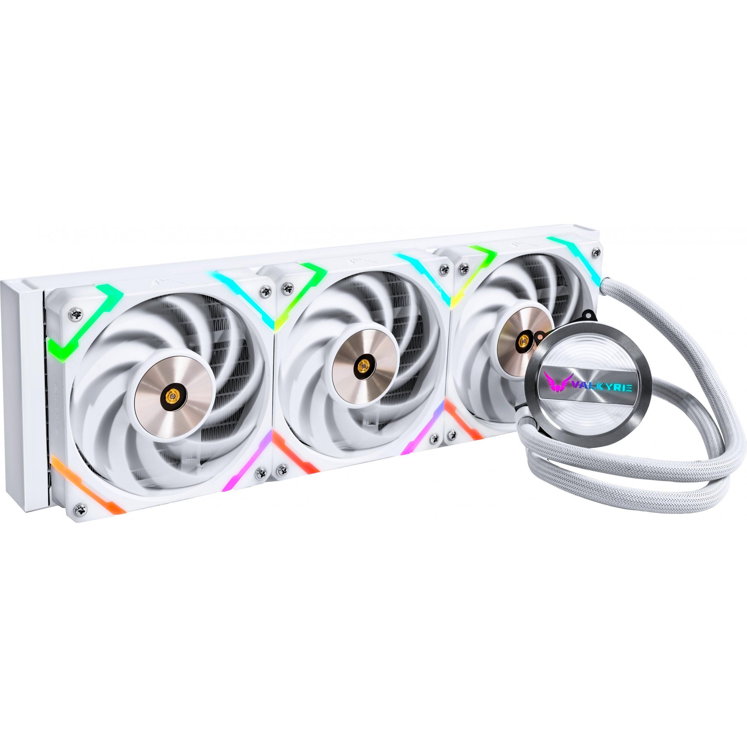 Valkyrie Chłodzenie wodne Dragonfang 360 ARGB Białe, CPU Wasserkühler, Weiss