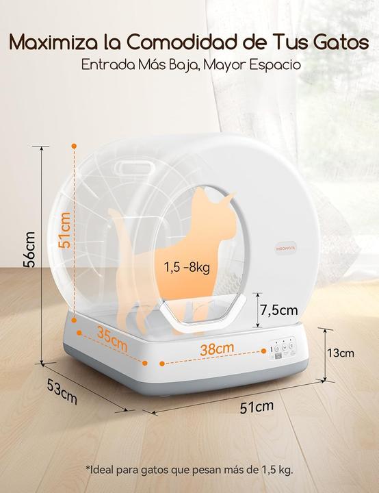 Produktbild Meowant Gabinetto per Gatti Autopulente (Selbstreinigendes Katzenklo)