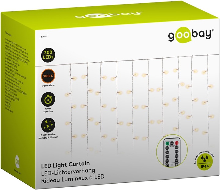 Produktbild Goobay LED-Lichtervorhang (6.10 m)