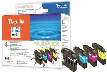 Image du produit Peach Encre Brother LC-125/7 XL BK, C, M, Y (C, CF, M, Y)