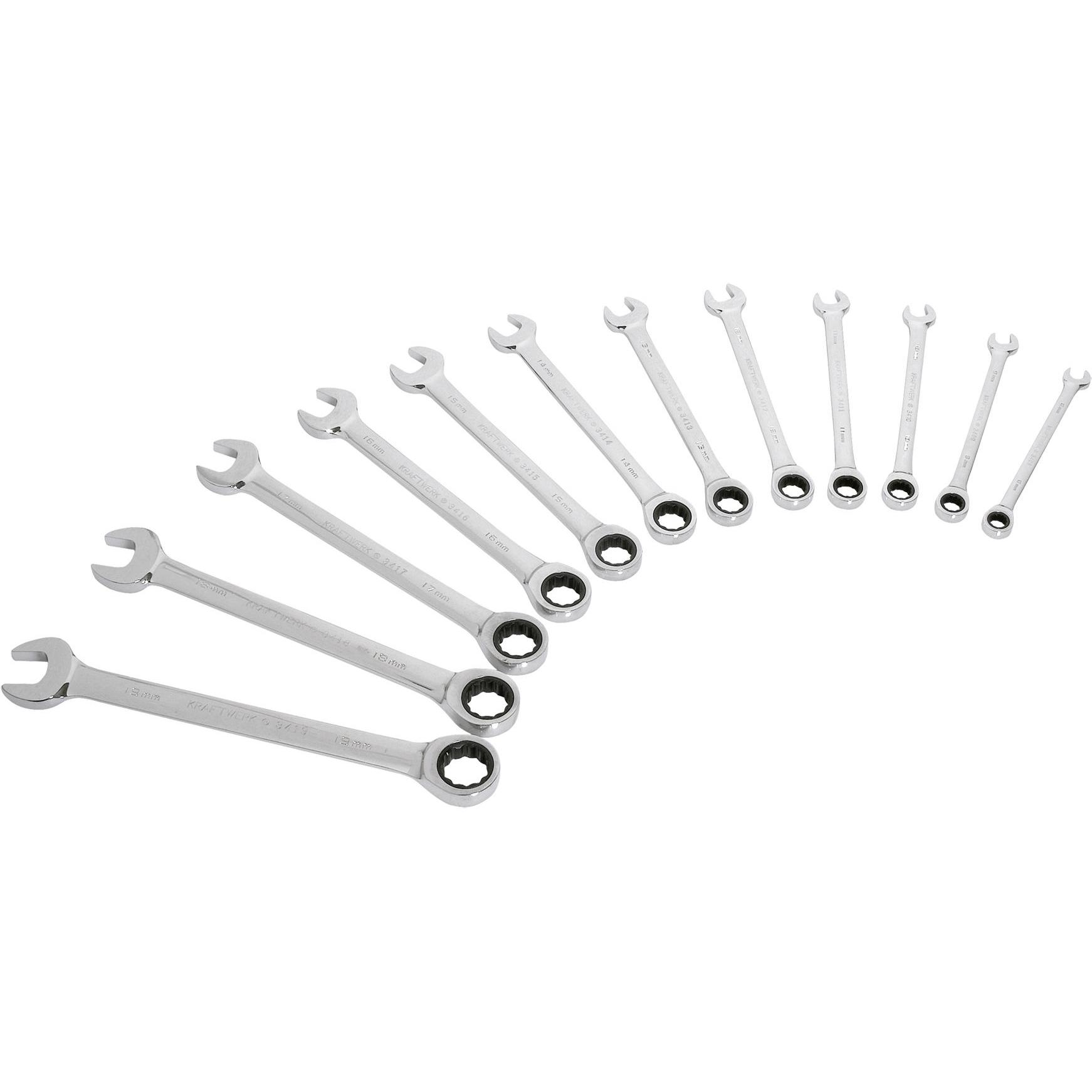 Kraftwerk, Schraubenschlüssel, Ringgabelschlüssel-Set (8 mm, 9 mm, 10 mm, 11 mm, 12 mm, 13 mm, 14 mm, 15 mm, 16 mm, 17 m...