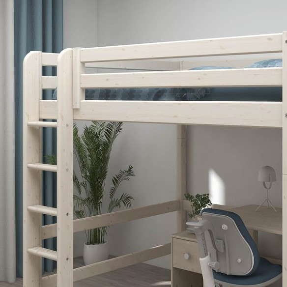 Produktbild Flexa Hochbett Classic 140 mit gerader Leiter (140 x 200 cm)