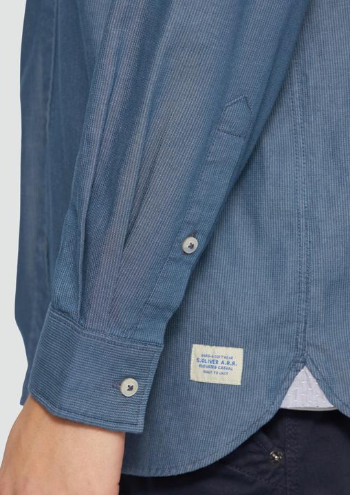 Produktbild S.Oliver Hemd Regular Fit: Baumwollhemd mit Strukturmuster (XXL)