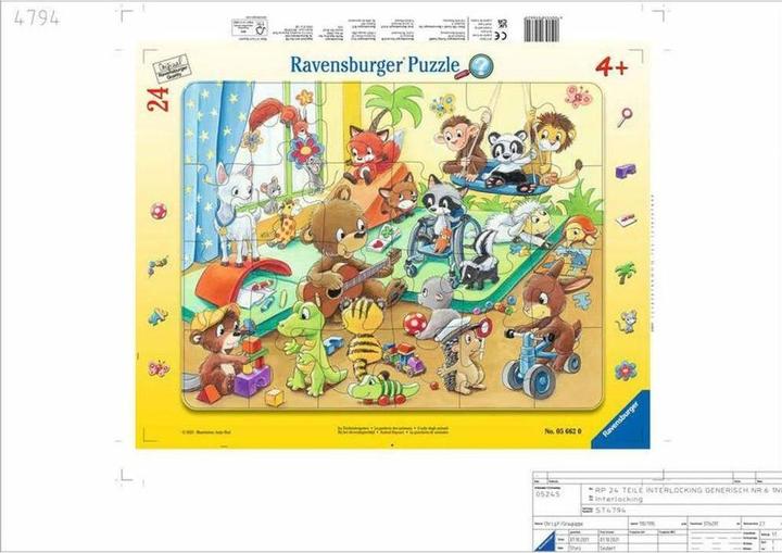 Produktbild Ravensburger Im Tierkindergarten (24 Teile)