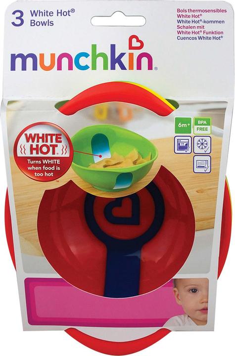 Actual product image Munchkin Bowls White Hot (3 pcs)