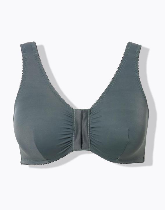 Produktbild Ulla Popken Bustiers, 2er-Pack, Blüten/uni, Vorderverschluss (2er Pack, 90 D)