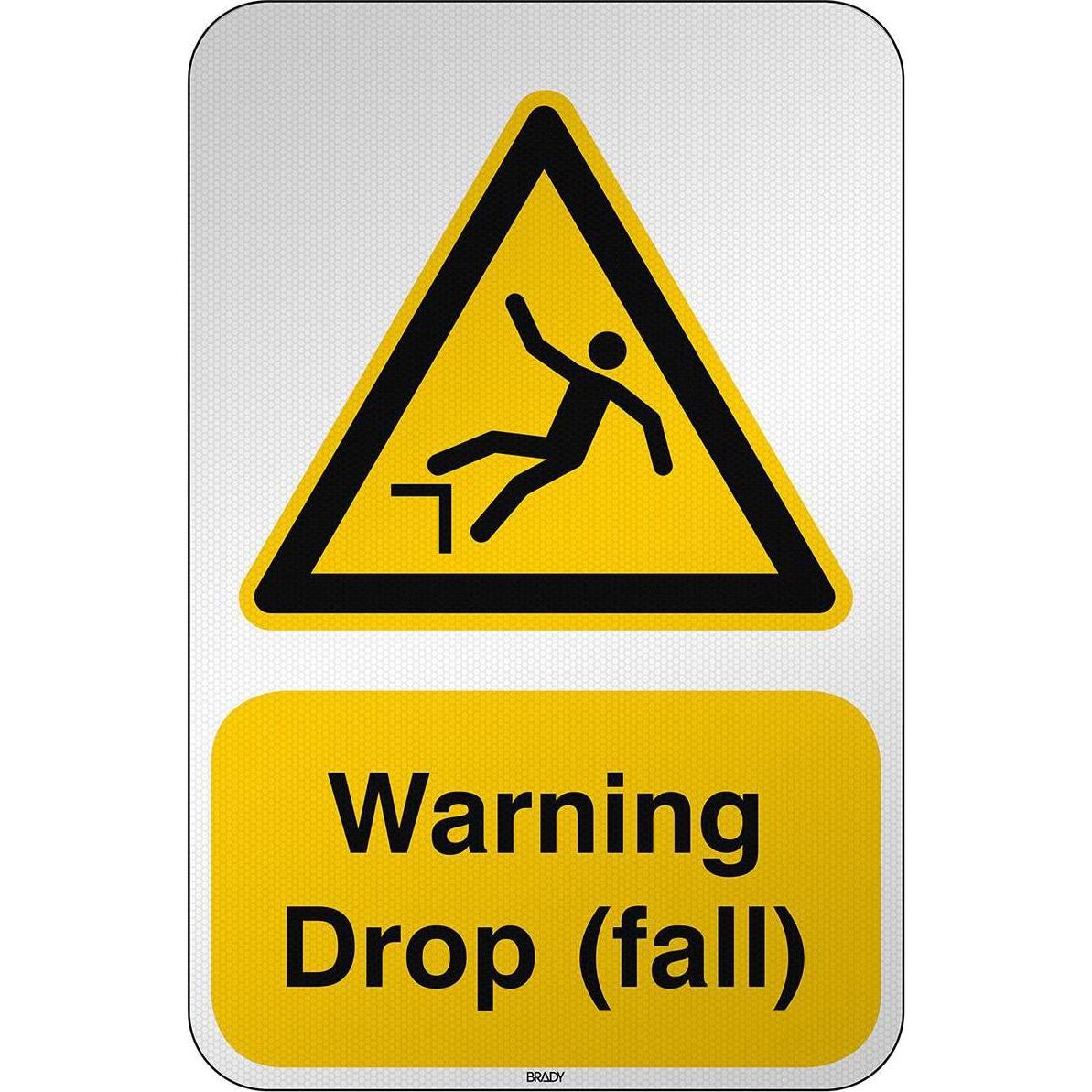 Brady, Etiketten, ISO Safety Sign Warning Drop