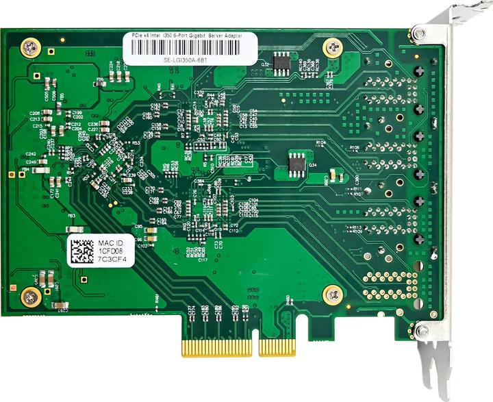 Actual product image InLine 6-fach Gigabit Netzwerkkarte (Mini PCI Express)