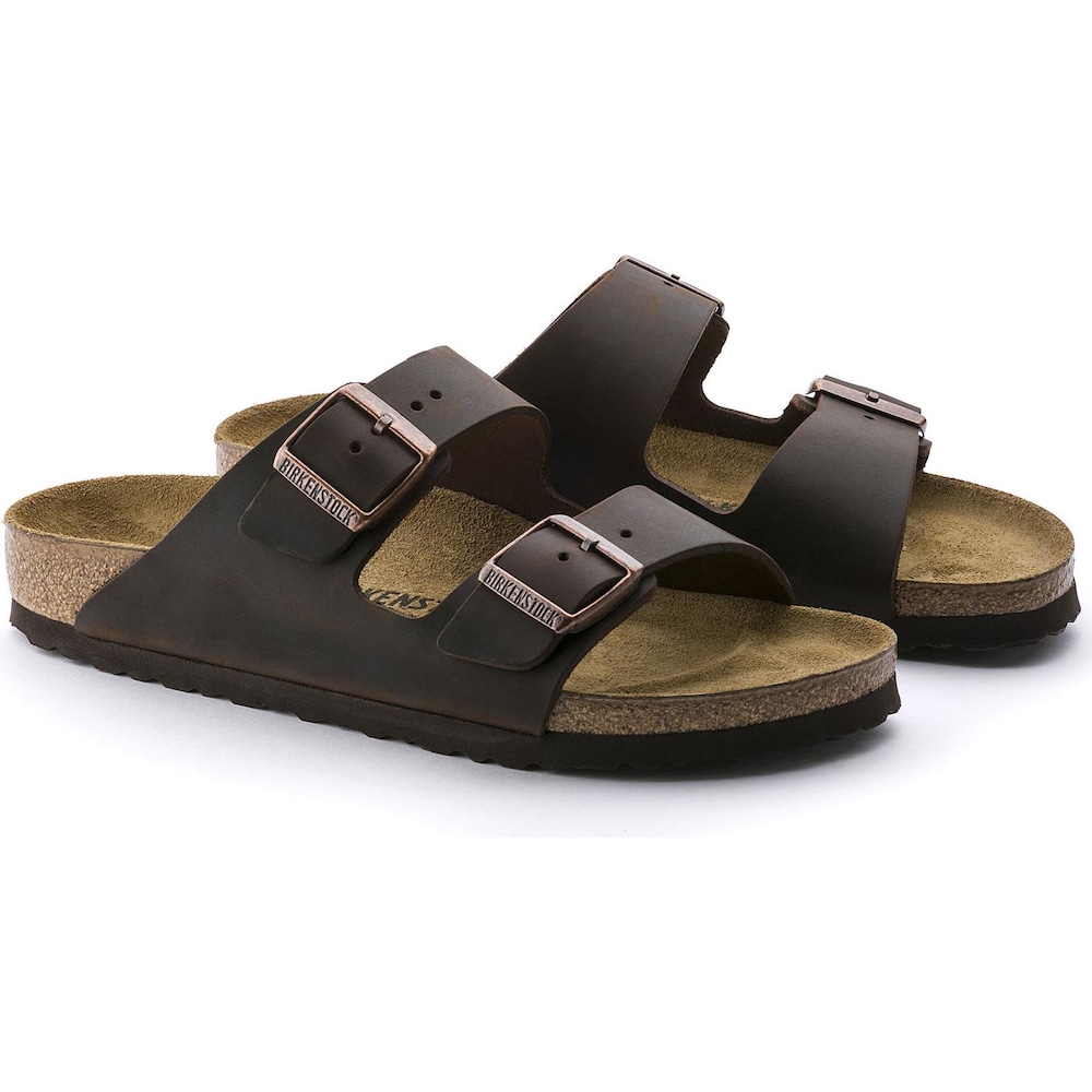 Birkenstock, Unisex, Hausschuhe, Arizona Nubukleder Normal, Braun, (36)