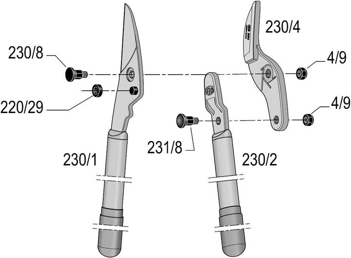 Actual product image Felco Two-hand pruning shears 230