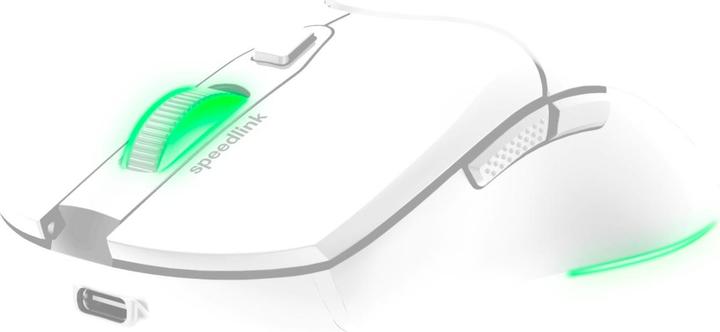 Actual product image Speedlink VELOX Rechargeable RGB Gaming Mouse - Wireless, white (Cable, Wireless)