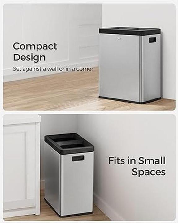 Produktbild Songmics Cestino dei Rifiuti a Coperchio Aperto (50 l)