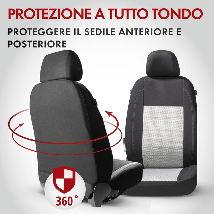 Image du produit Walser Housse de siège de voiture premium Avignon avec fermeture éclair, ZIPP-IT Housse de voiture