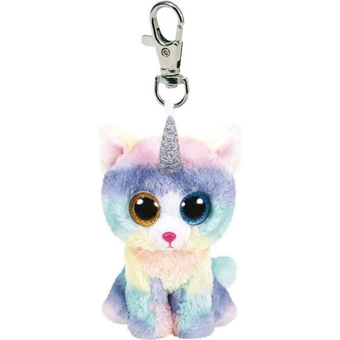 Thumbnail - Ty, Mädchen, Schlüsselanhänger, Beanie Boos Clip Heather Cat, Mehrfarbig